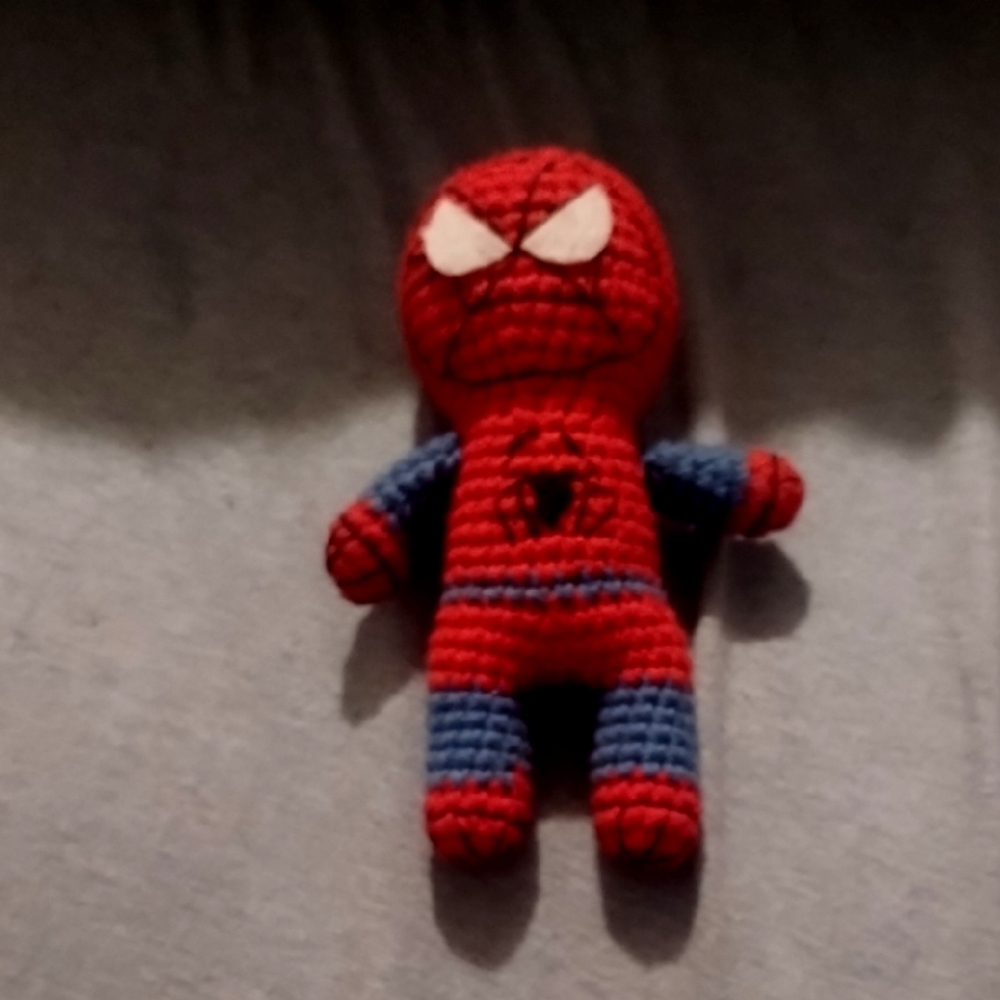 Red and Blue Crochet Superhero Doll Spider-Man Crochet